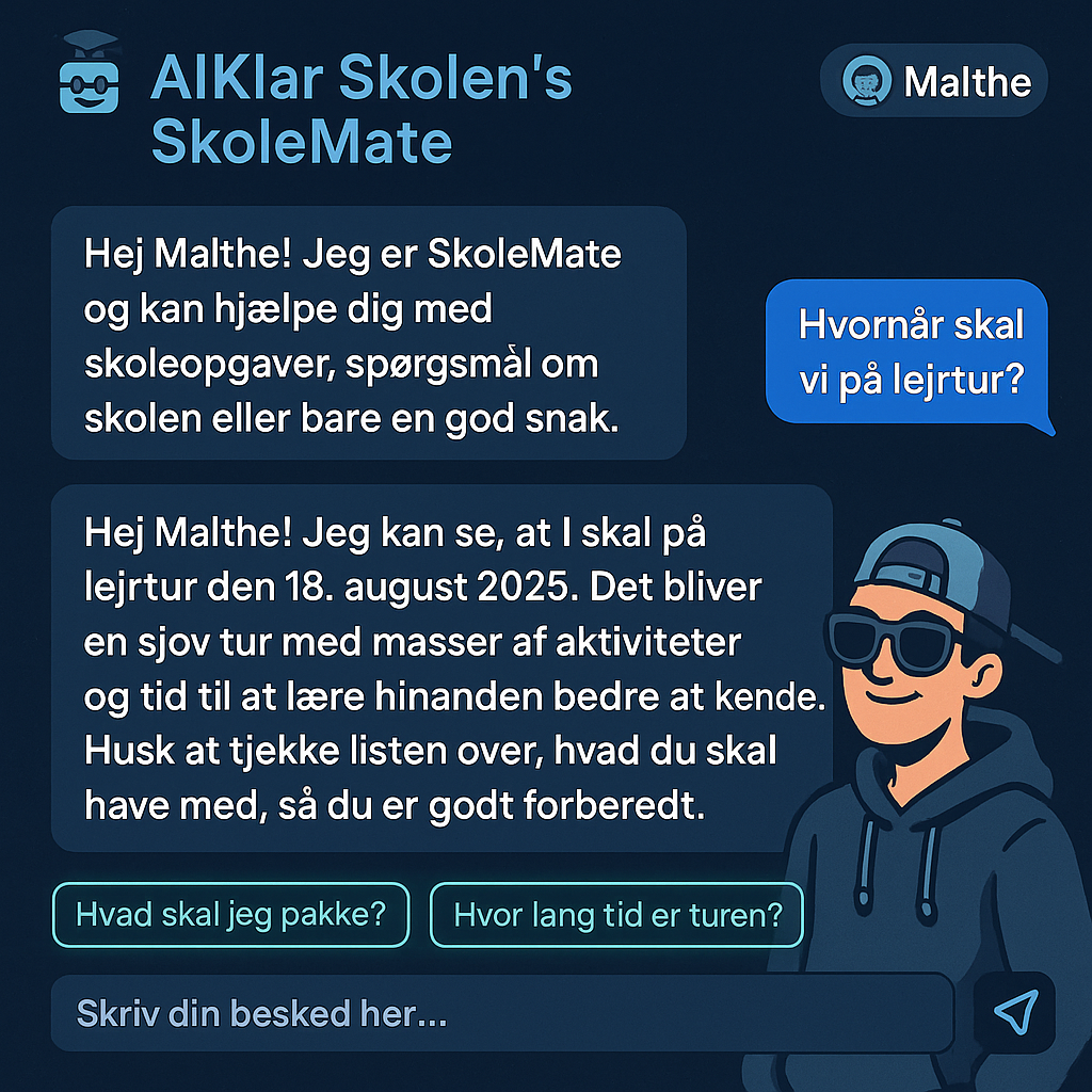 SkoleM8 Dialog Interface
